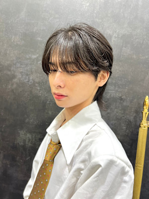 綿貫航太/KPOPアイドル風シースルーマッシュ/ダウンパーマ