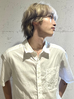 綿貫航太◎メンズハイトーン/ブロンドデザインカラー