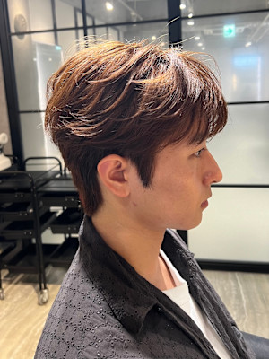 綿貫航太/韓国ヘア/ダウンパーマ/シースルーフェザーショート