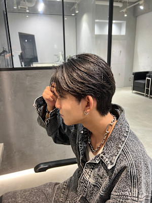 韓国ヘア/センターパート/ダウンパーマ/ニュアンスパーマ