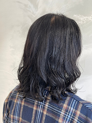 ふんわりザクロパーマ