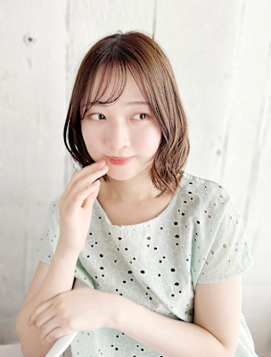 ニュアンスボブ/ニュアンスショート/マロンベージュ