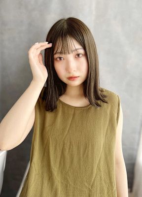 外はねボブ/大人ボブ/イルミナカラー