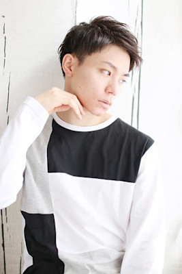 アップバング/メンズショート