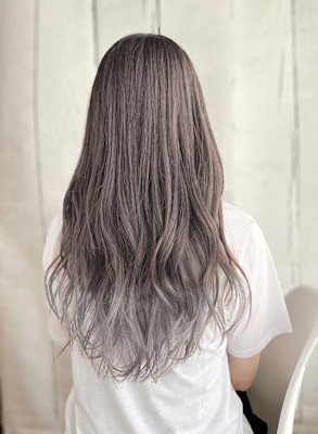 グラデーションカラー/オンブレ/グレー