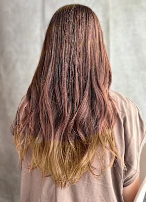 グラデーションカラー/オンブレ/ベージュ