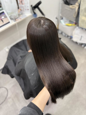 オリーブベージュ/髪質改善/艶髪