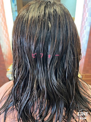 ワンレングスストレート