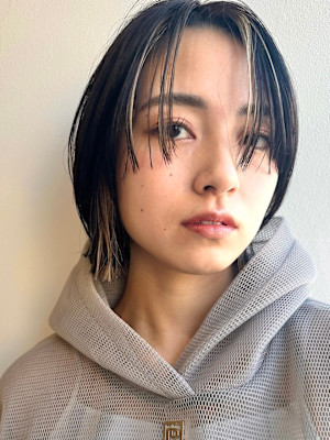 センターパート/ぱつんとボブ/インナーカラー/髪質改善 