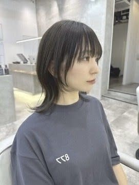 カーキグレージュ×ウルフカット　ウルフ　ネオウルフ