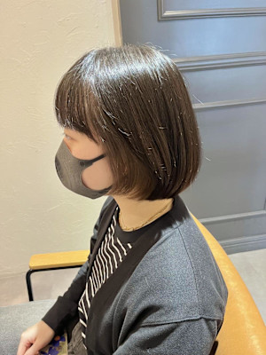 前上がり×イヤリングカラー