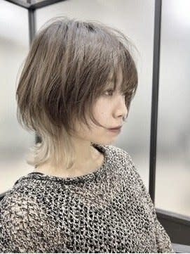 インナーカラー×ネオウルフボブウルフ　ウルフカット