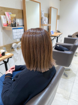 白髪ぼかしハイライトカラー30代40代50代ブルーグレージュ