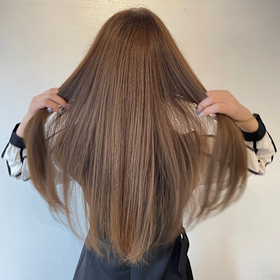 透明感ベージュカラー