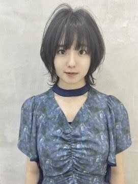 ダークグレージュ×小顔ウルフカット　ウルフ　ネオウルフ