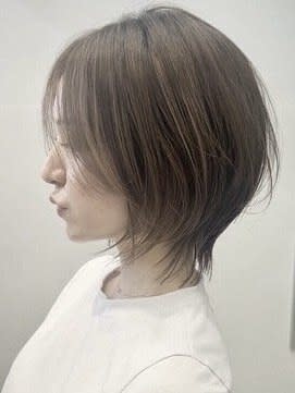 ノンスタイリングもOk☆ひし形くびレイヤー　ウルフカット