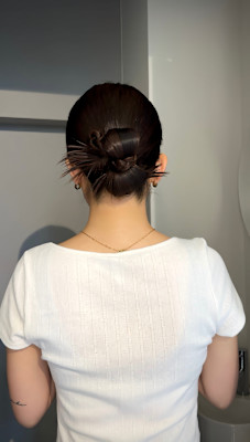 参列ヘア/お呼ばれヘア/ヘアセット/シニヨン/ミディアムヘア