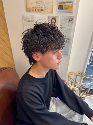 波巻きパーマ/スパイラルパーマ/縦落ちパーマ/越谷