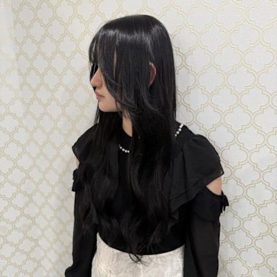 黒髪ロング