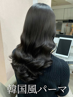 韓国風パーマ/コテ巻き風パーマ/デジタルパーマ/艶髪