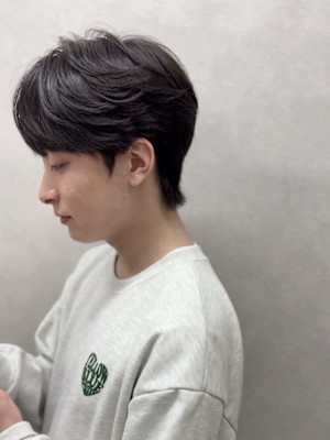 Nissyヘア／フェザーパーマ毛流れパーマ韓国ニュアンスマッ