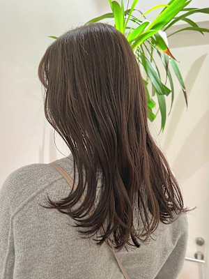 ダークブラウン/レイヤーロング 