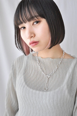 ペールピンクインナーボブ 