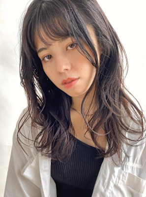 ほつれウェーブ/ゆるパーマ/デジキュア/簡単スタイリング/