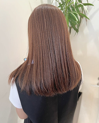 暖色カラー/ブリーチなし/ケアカラー 