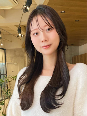 ロングレイヤー/ミディアムレイヤー/トープブラウン【平島】