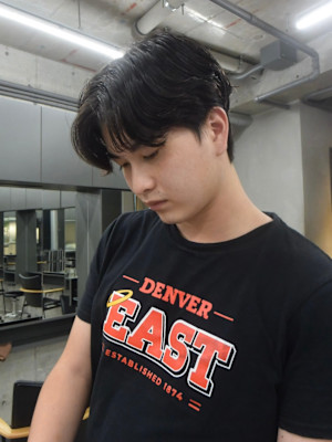 メンズカット/センターパート/スタイリング苦手な方カット