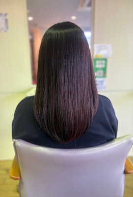 ★V字レイヤー×ブルーベージュ