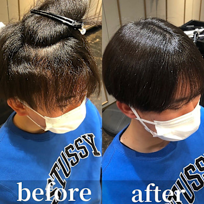 メンズ弱酸性縮毛矯正/曲がる縮毛矯正/ENORE東京店