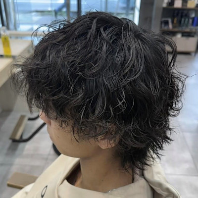 ウルフ×波巻きスパイラルパーマ