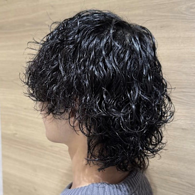 ウルフヘア×スパイラルパーマ