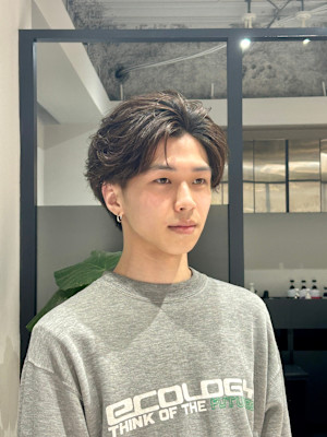 マッシュ/フェザーパーマ