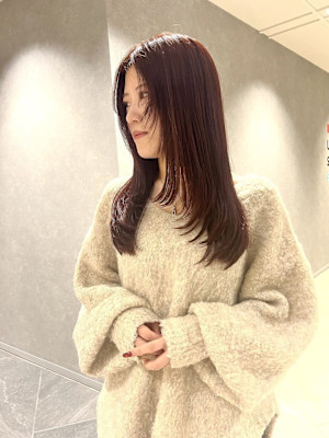 髪質改善/縮毛矯正/酸性ストレート/ダークベージュ/レイヤー