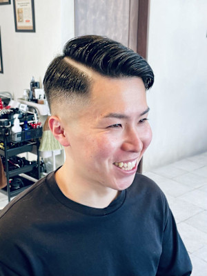 【20代 男性】ロンドン七三フェード（大宮/バーバー）