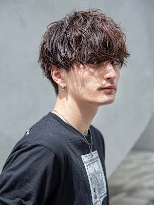 【小久保style】メンズカットツーブロックツイストウルフ