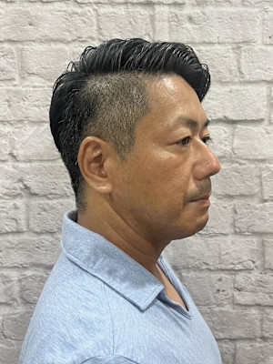 メンズ／震災刈り／刈り上げ