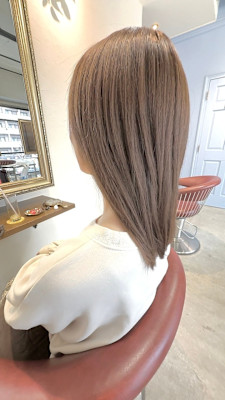 大人小顔似合わせロングボブヘア