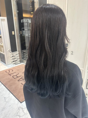 グラデーションカラー／グラデーション／裾カラー／ロングヘアー