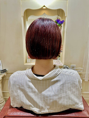 切りっぱなしボブ　ミニボブ