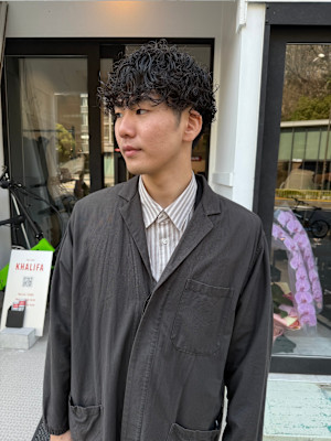 【 メンズマッシュ × プードルパーマ 】