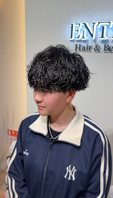 セット簡単パーマ