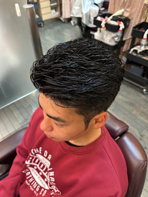 20代30代40代ビジネス◎ソフトアイロンパーマツーブロック