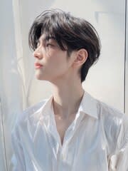 無造作センターパート/ニュアンスパーマ