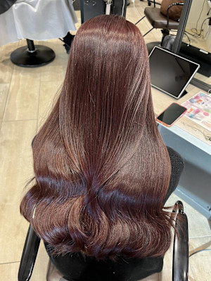 Mako ピンクブラウン ブリーチなし ダブルカラー 暖色