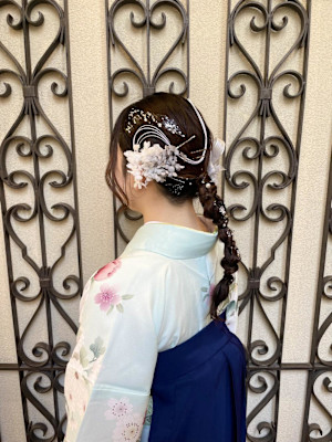 袴セット/卒業式ヘアアレンジ/タイトポニー