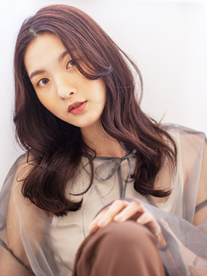 《ゆるふわセンターパート×カシスブラウン》Ash武蔵小杉